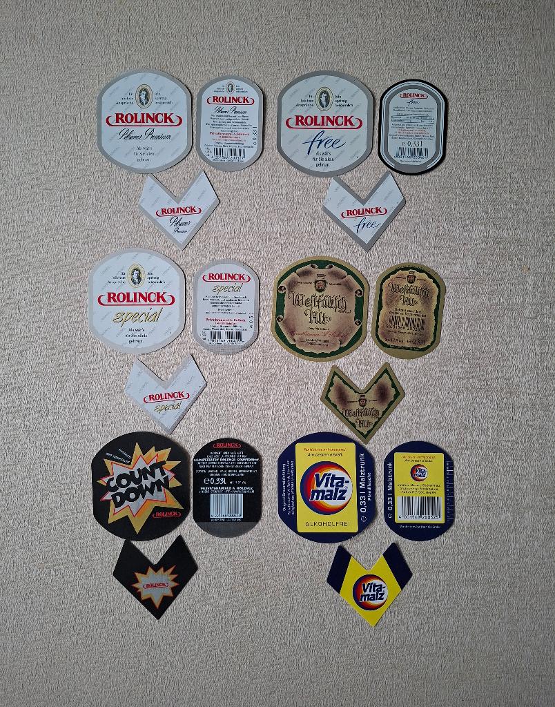 Bieretiketten Duitsland set 3, Verzamelen, Ophalen of Verzenden, Nieuw, Glas of Glazen, Overige merken