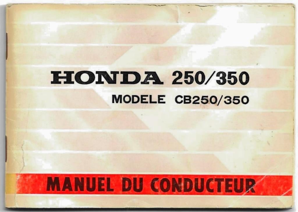Honda CB250 CB350 manuel handleiding 1971 (7477z), Motoren, Verzenden, Honda