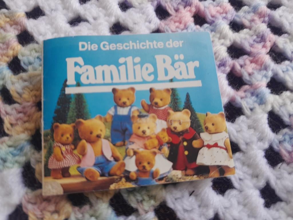 Vintage mini folder boekje beren sylvanian, Verzamelen, Ophalen of Verzenden, Zo goed als nieuw, Stoffen beer, Overige merken