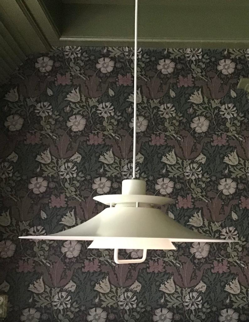 Vintage schalenlamp van Design Light A/S model Bolero, Huis en Inrichting, Lampen | Hanglampen, Scandinavisch design, Gebruikt