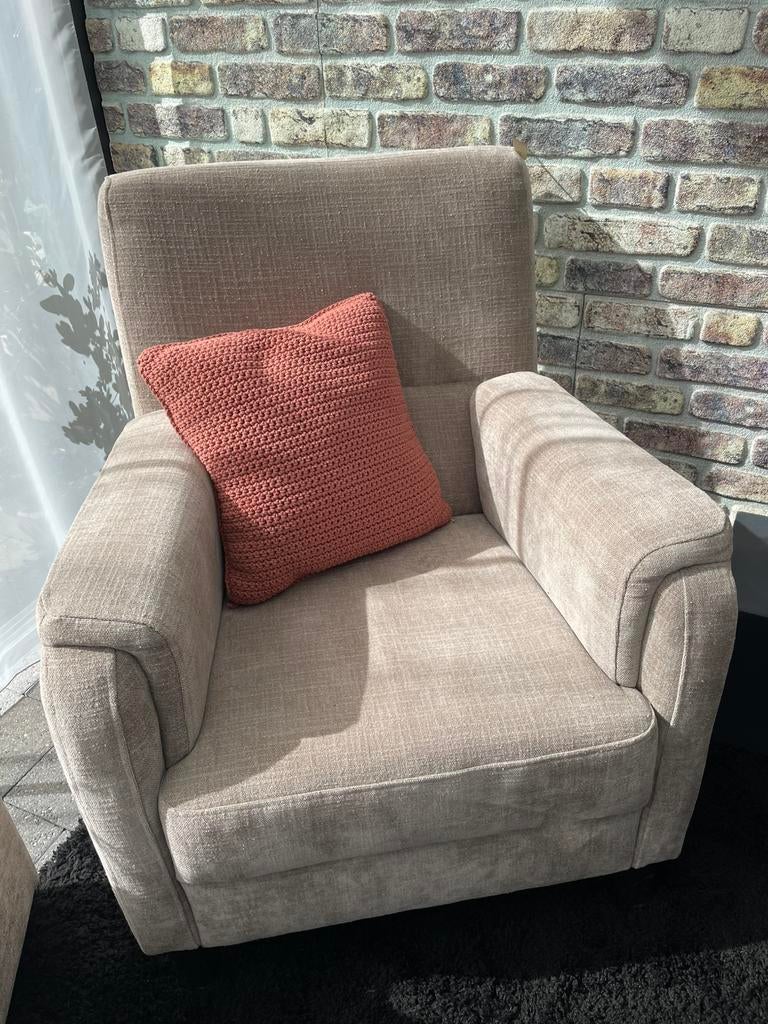 Fateuil / stoel, Ophalen, Zo goed als nieuw, 75 tot 100 cm, Stof