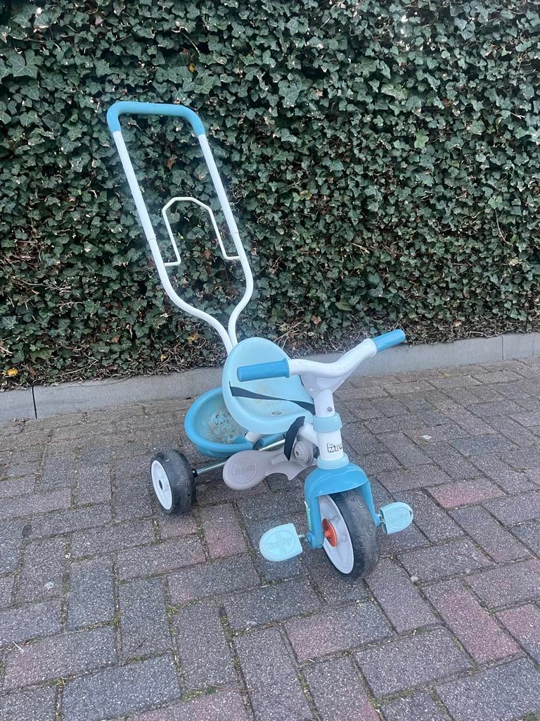 Smoby driewieler met duwstang, Ophalen, Gebruikt, Duwstang