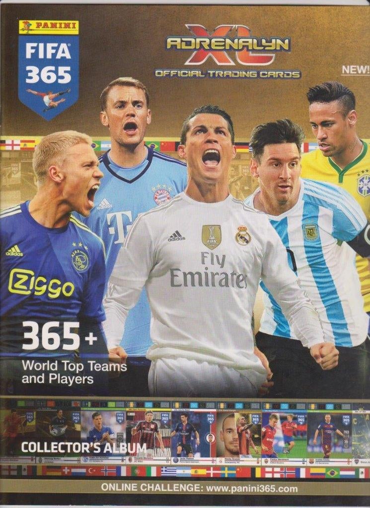 Panini krt FIFA 365 2016, seizoen 2015-2016, Verzenden, Zo goed als nieuw, Buitenlandse clubs, Poster, Plaatje of Sticker