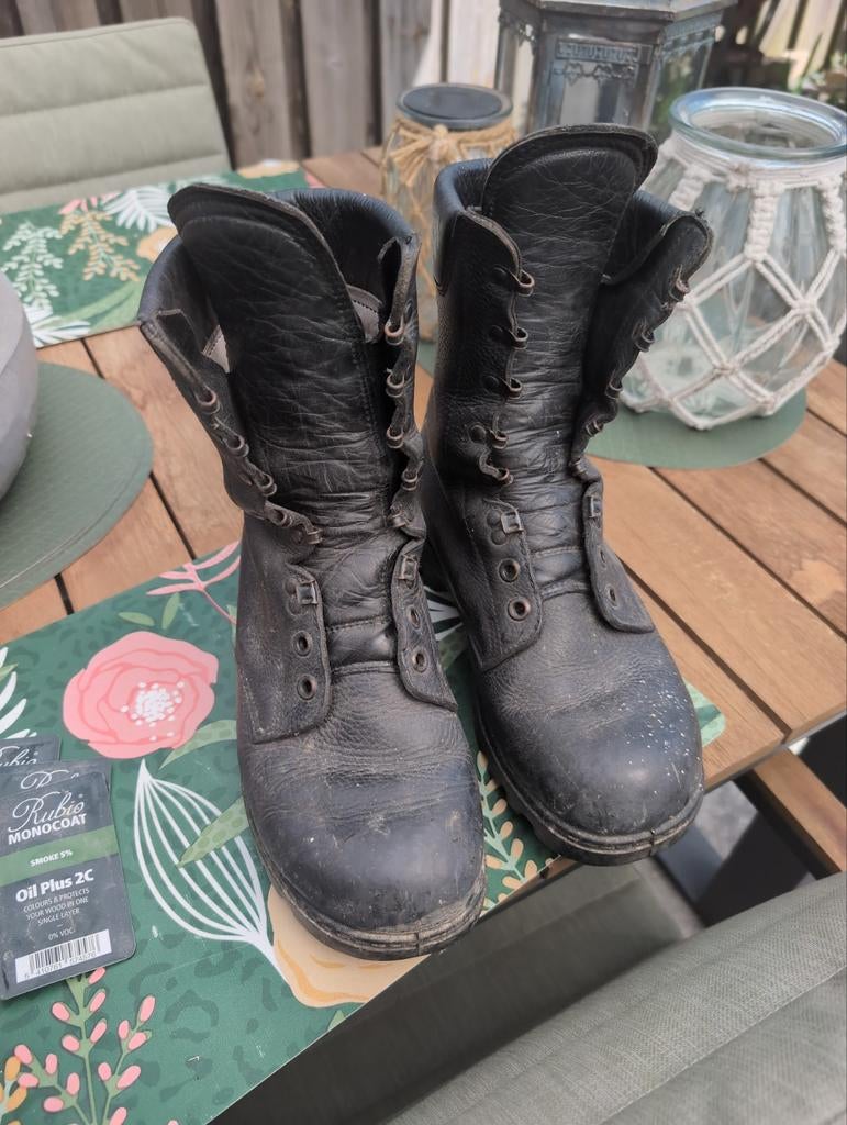 Leger kisten maat 42, Ophalen, Gedragen, Zwart, Boots