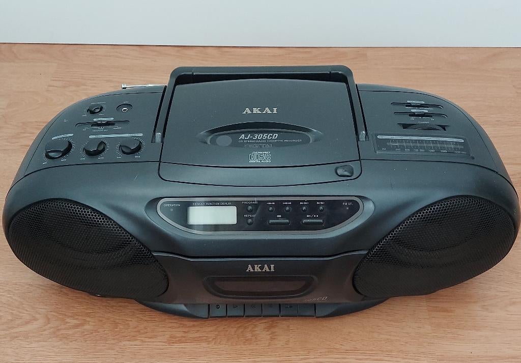 AKAI AJ-305CD, Audio, Tv en Foto, Stereo-sets, Ophalen, Draagbaar, Akai, Tuner of Radio