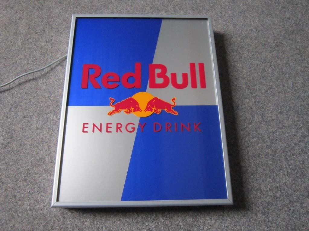 RED BULL LAMP LICHTRECLAME, Ophalen, Nieuw, Lichtbak of (neon) lamp