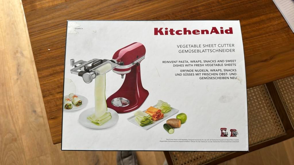 Kitchenaid groentesnijder vegetable sheet cutter, 4 liter of meer, Ophalen of Verzenden, Zo goed als nieuw, 3 snelheden of meer
