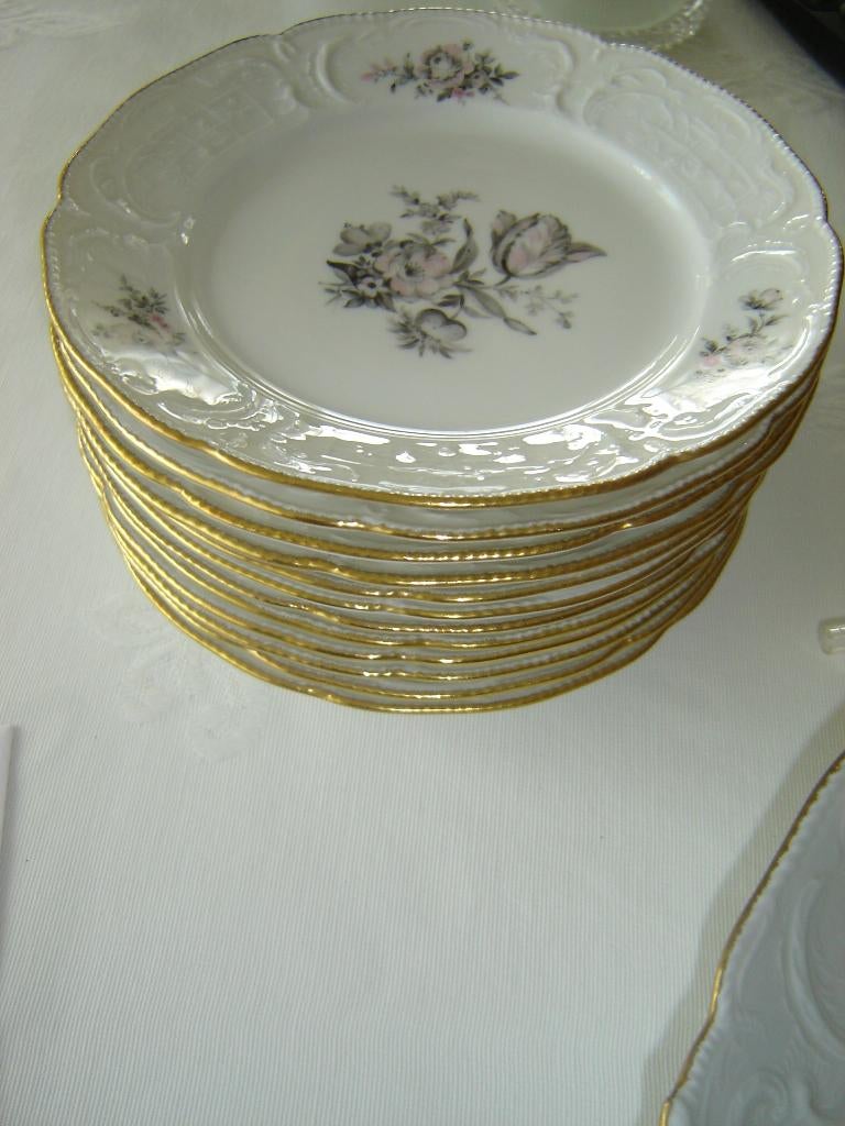 13 delig gebaksset / servies van rosen thal antiek, Antiek en Kunst, Antiek | Servies compleet, Ophalen of Verzenden