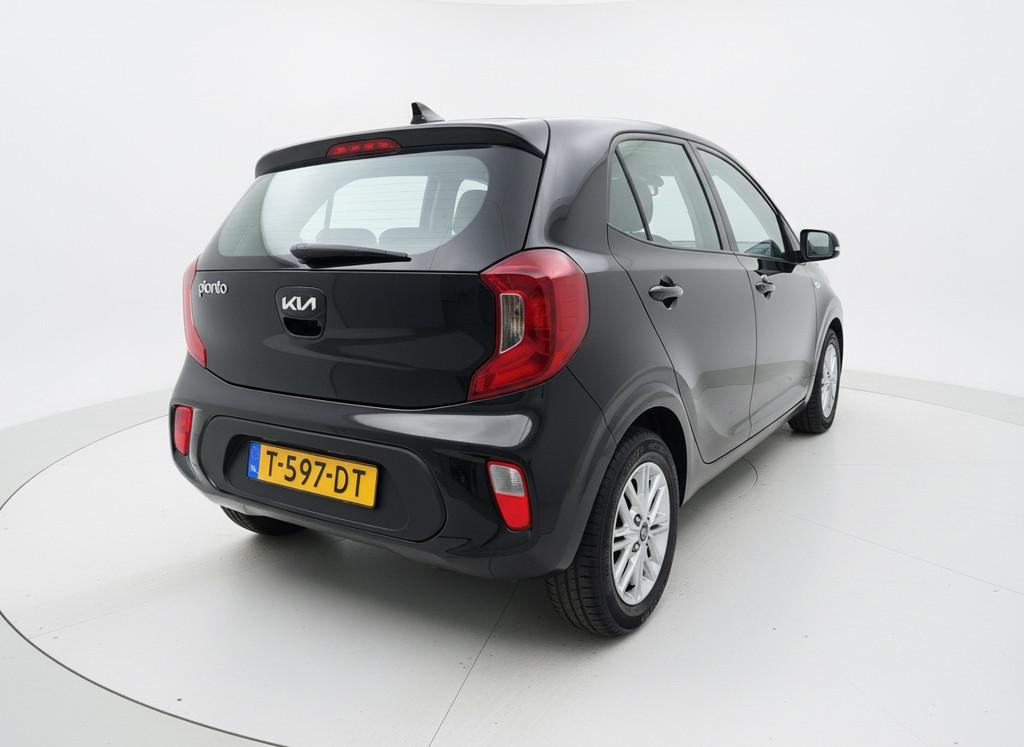 Kia Picanto 1.0 DPi DynamicLine|Achteruitrijcamera|Apple Car, Voorwielaandrijving, Gebruikt, 4 stoelen, Zwart