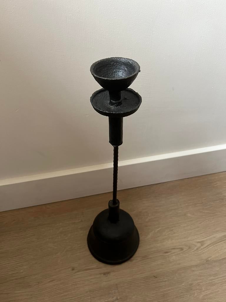 Kaarsenstandaard robuust, Huis en Inrichting, Woonaccessoires | Kandelaars en Kaarsen, Ophalen, Nieuw, Kandelaar, Brons of Koper