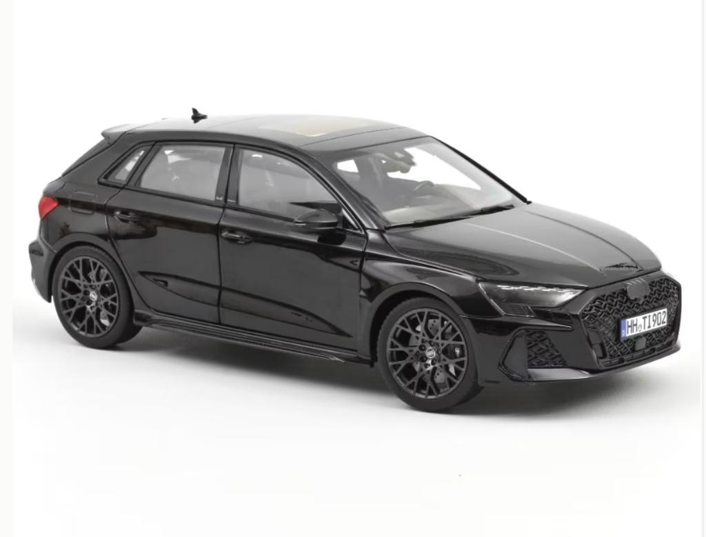 Audi RS 3 2025 Myth Zwart schaal 1/18 NOREV ref. 188388, Hobby en Vrije tijd, Modelauto's | 1:18, Verzenden, Nieuw, Auto, Norev