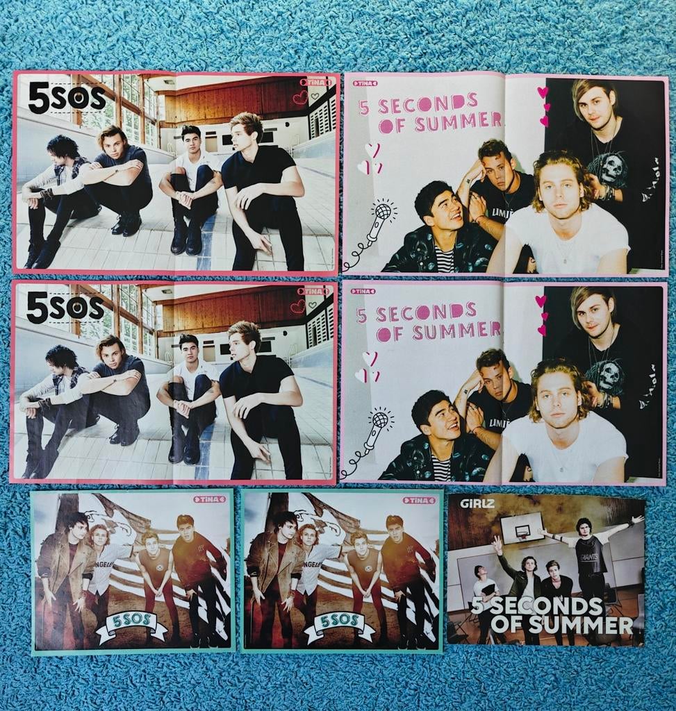5 Seconds of Summer posters, Rechthoekig Liggend, Nieuw, Ophalen of Verzenden, A1 t/m A3