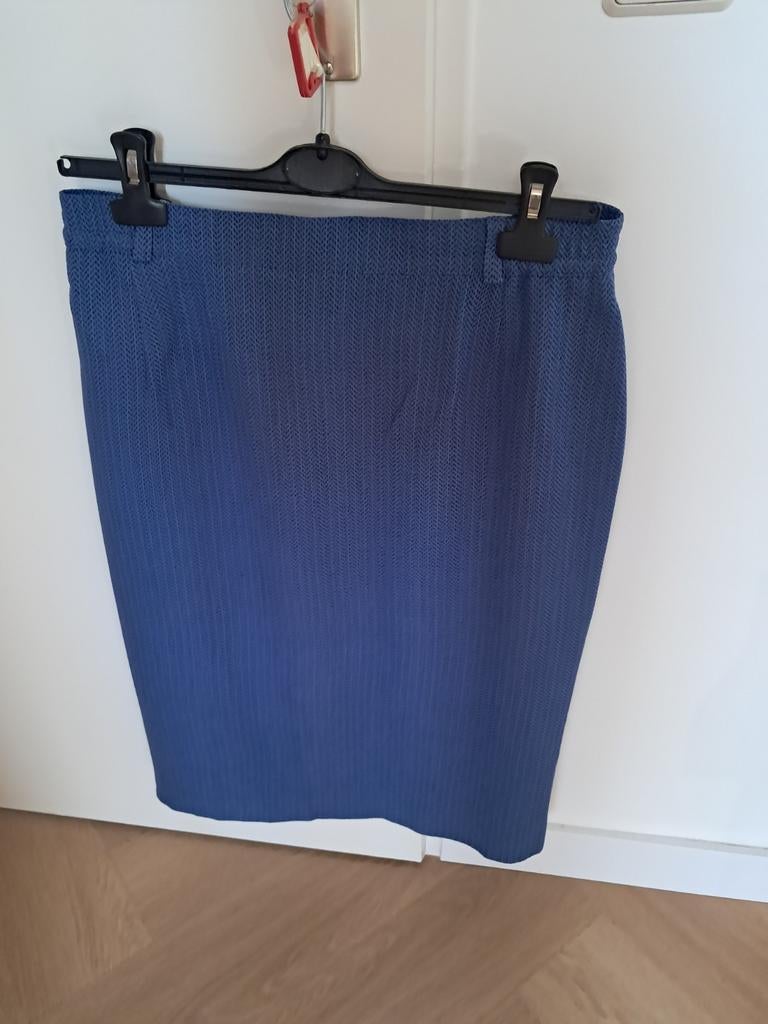 Vintage Fink wollen rok, maat 44 - Zeer goede staat, Maat 38/40 (M), Blauw, Ophalen of Verzenden, Knielengte