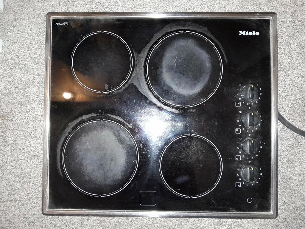 Kookplaat Miele elektrisch, Witgoed en Apparatuur, Kookplaten, Ophalen, Gebruikt, 4 kookzones, Inbouw