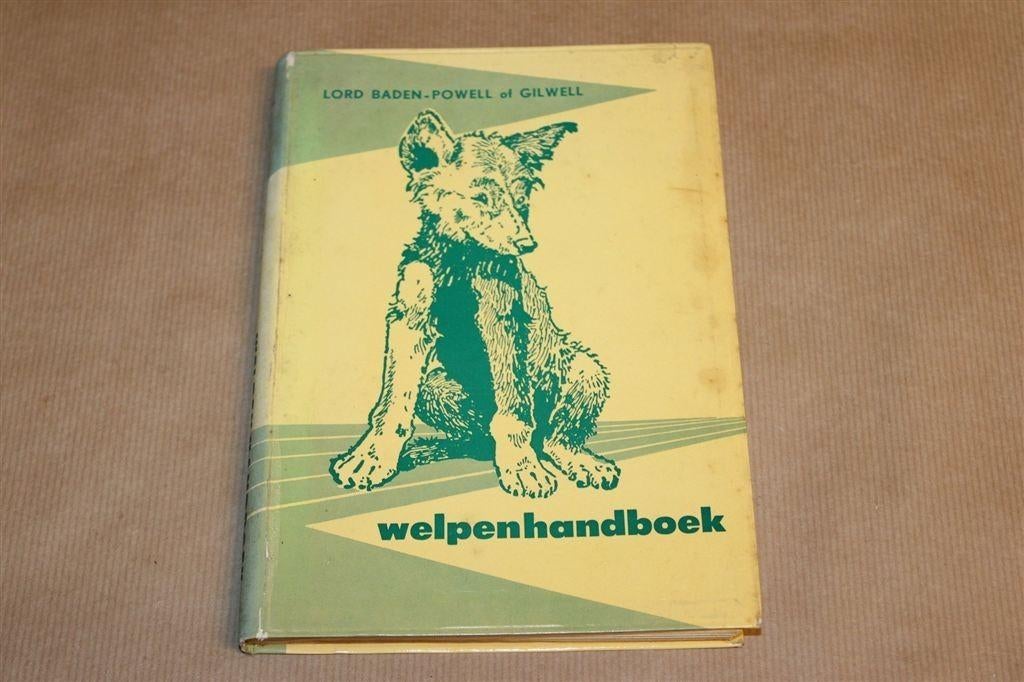 Het Welpenhandboek — Scouting Gids Baden-Powell 1963 Vintage, Verzamelen, Scouting, Gebruikt, Embleem, Speld of Insigne, Ophalen of Verzenden