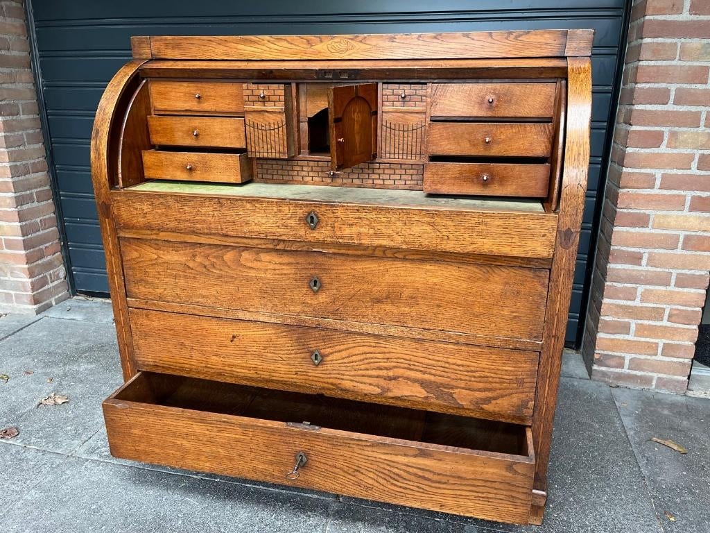 ENGELS CYLINDER BUREAU dd ca 1825, Ophalen