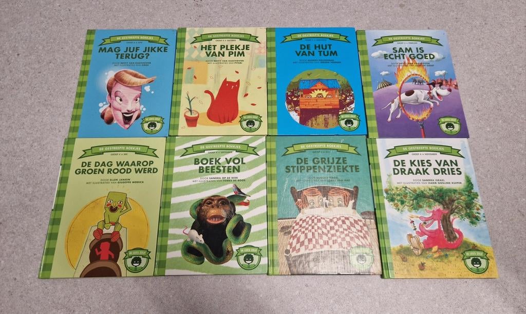 8x De Gestreepte Boekjes - Kinderboeken (Groep 4), Boeken, Ophalen of Verzenden, Gelezen, Diverse auteurs, Fictie algemeen