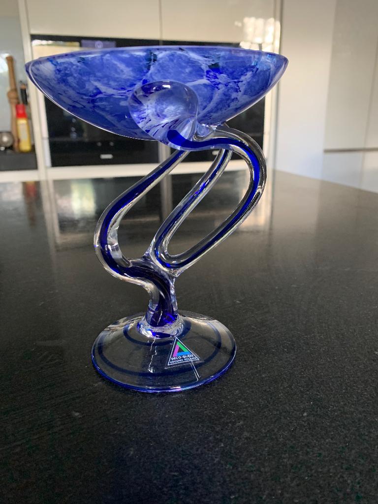 Krosno design glass bowl en Scandinavisch design schaaltje, Antiek en Kunst, Antiek | Glas en Kristal, Ophalen of Verzenden