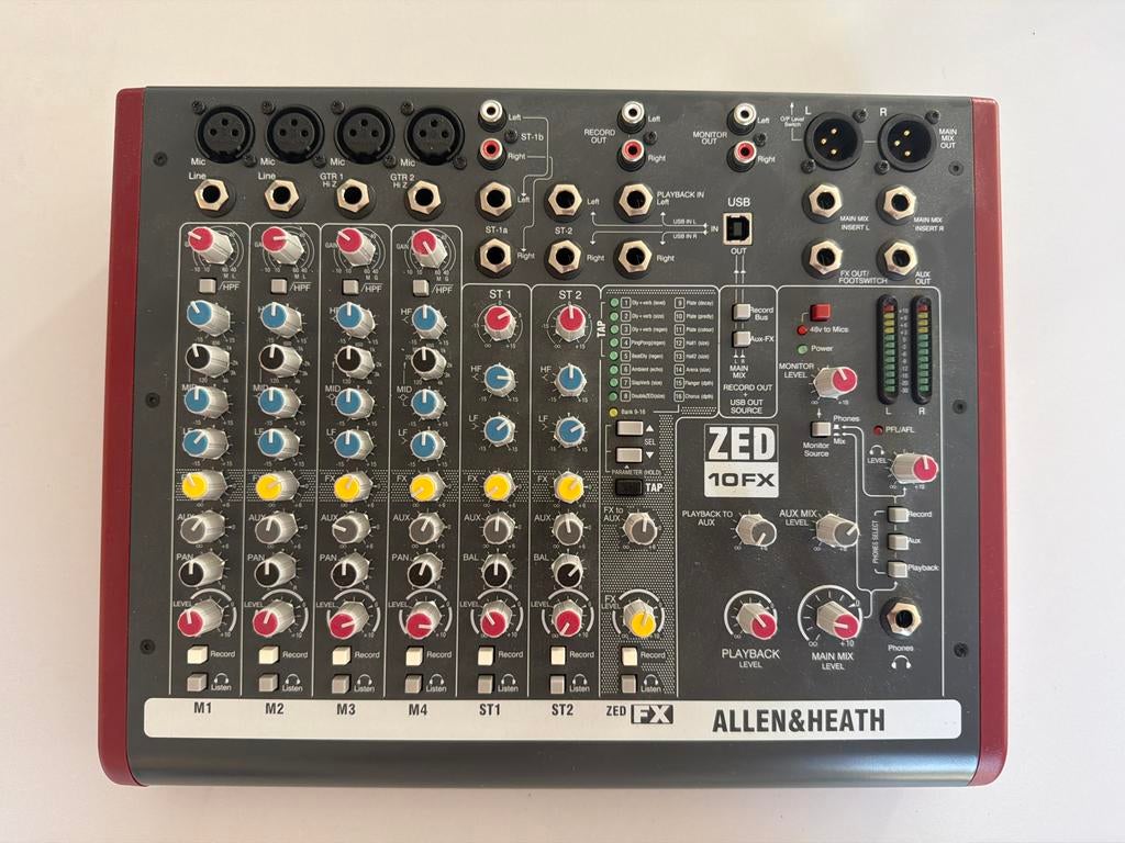 Allen & Heath ZED10FX Mengpaneel met Effecten, Ophalen of Verzenden, Gebruikt, 5 tot 10 kanalen, Microfooningang