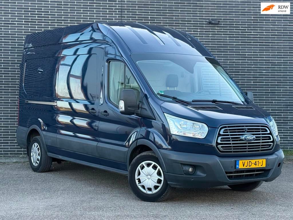 Ford Transit 350 2.0 TDCI L3H3 Trend Nieuwe APK, Airco!, Voorwielaandrijving, Euro 6, 4 cilinders, Blauw