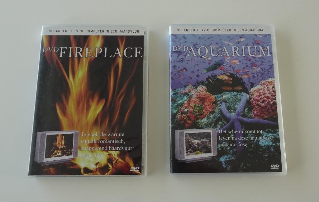 DVD Fire Place & Aquarium, Alle leeftijden, Ophalen, Zo goed als nieuw