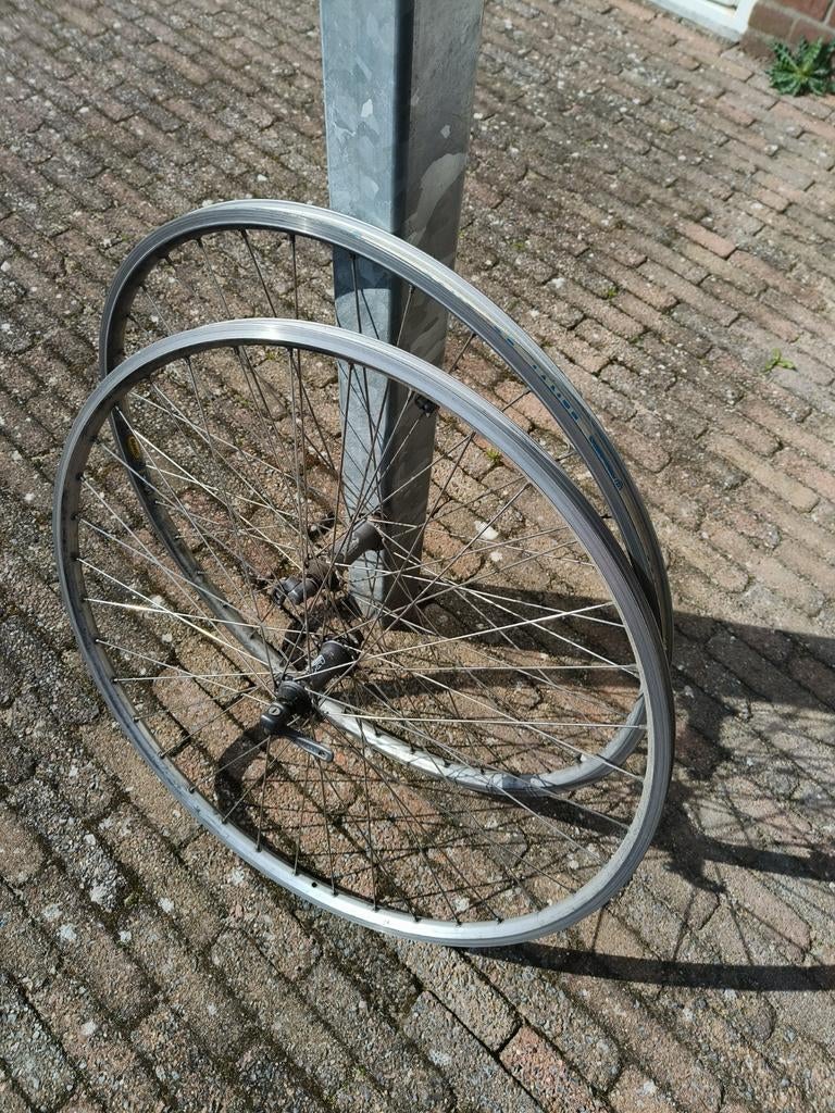 28" velgen met Shimano Deore LX naaf, Fietsen en Brommers, Fietsonderdelen, Ophalen, Gebruikt, Wiel, Shimano
