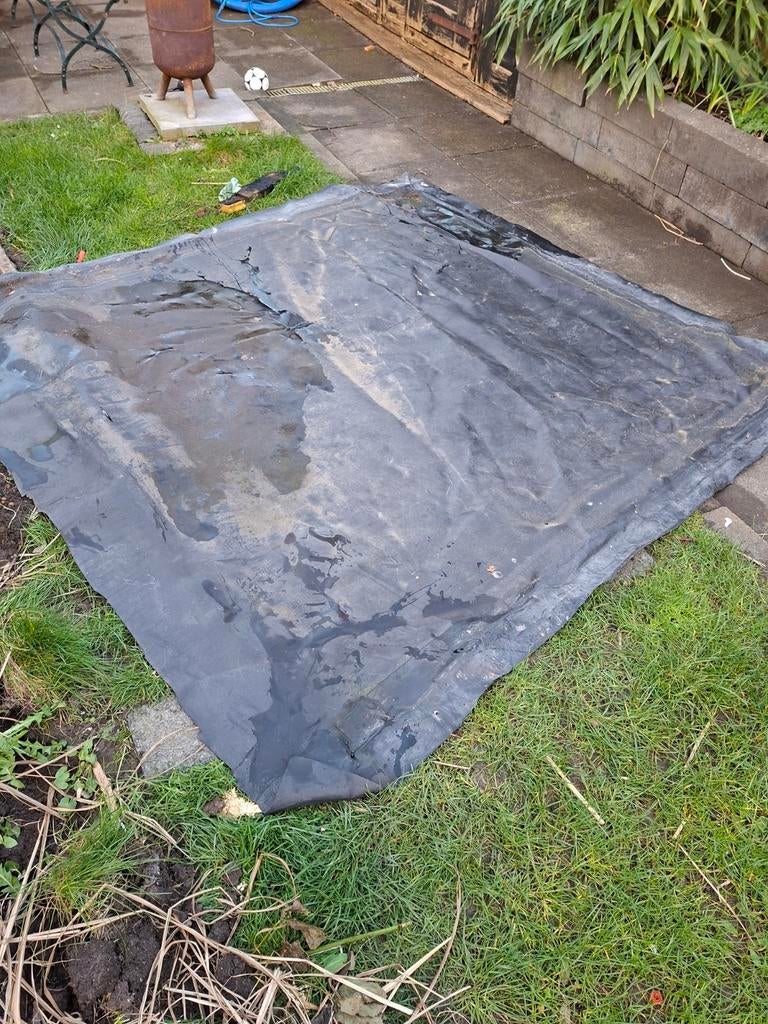 Stuk EPDM 225x245 cm, Tuin en Terras, Ophalen of Verzenden, Gebruikt