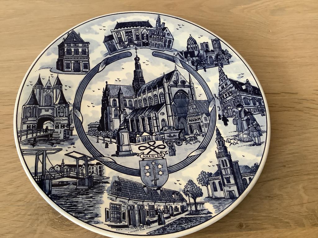 Delfts Blauw Wandbord "Haarlem" - Serie No 3, 1979, Ophalen of Verzenden