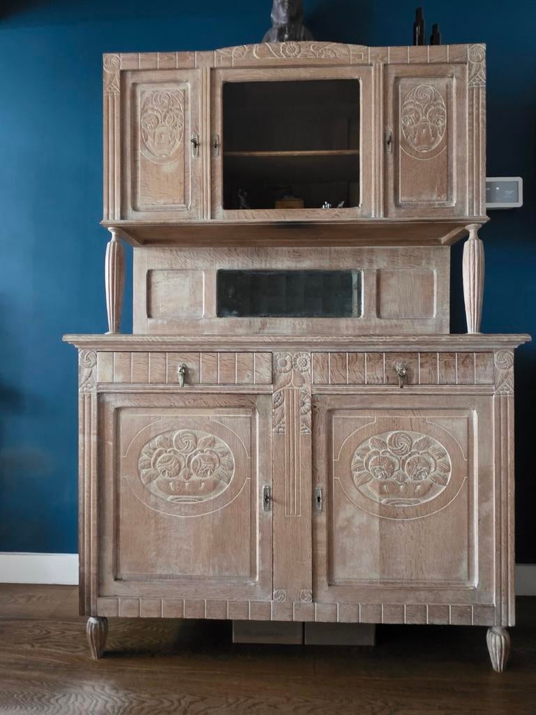 Antieke Eiken Buffetkast, Ophalen, Gebruikt, Antiek, Ambachtelijk, Eikenhout