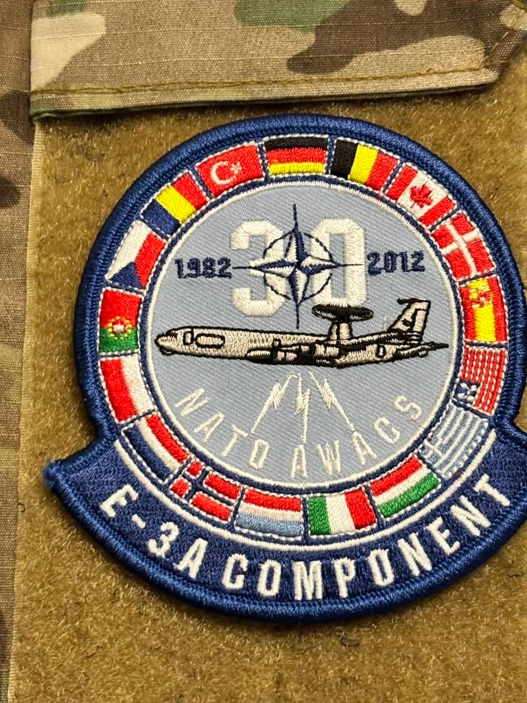 Embleem 30 jaar nato awacs, Verzenden, Luchtmacht, Nederland, Embleem of Badge