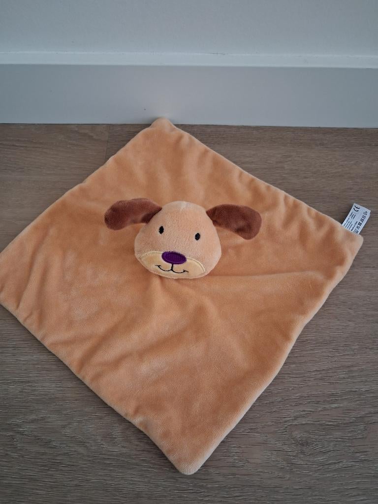 Knuffeldoekje hond lichtbruin Action doekje L1183, Kinderen en Baby's, Speelgoed | Knuffels en Pluche, Ophalen of Verzenden, Zo goed als nieuw