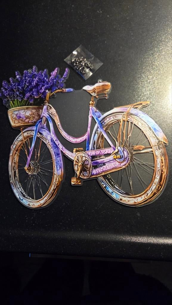 Raamhanger fiets met lavendel in lila kleur, Ophalen of Verzenden, Nieuw