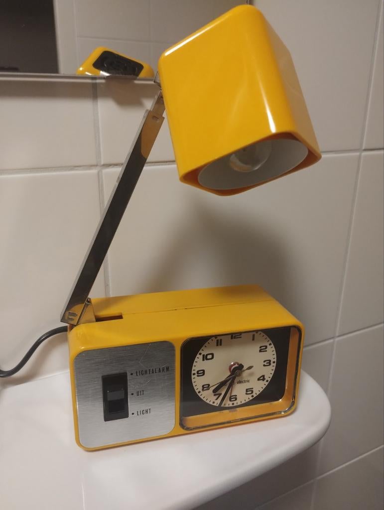 Vintage WIGO Good Old Electric wekker alarm klok met lamp, Huis en Inrichting, Ophalen of Verzenden