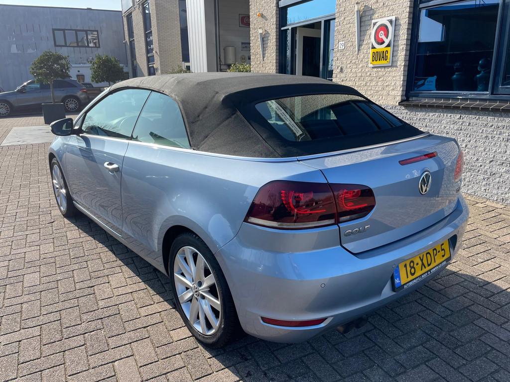 Volkswagen Golf Cabriolet 1.4 TSI- Automaat- NAV-Bluetooth, Euro 5, Gebruikt, Zwart, 4 cilinders