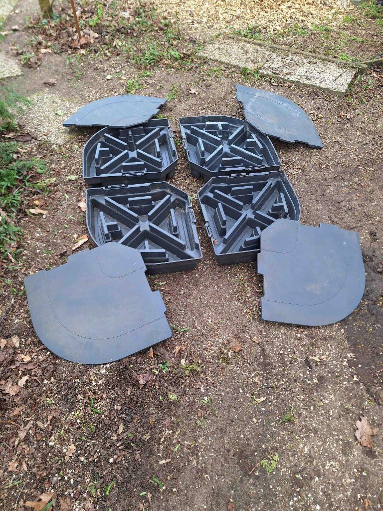 parasolvoet 4-delig, Ophalen, Gebruikt, Minder dan 1 meter, Parasolvoet