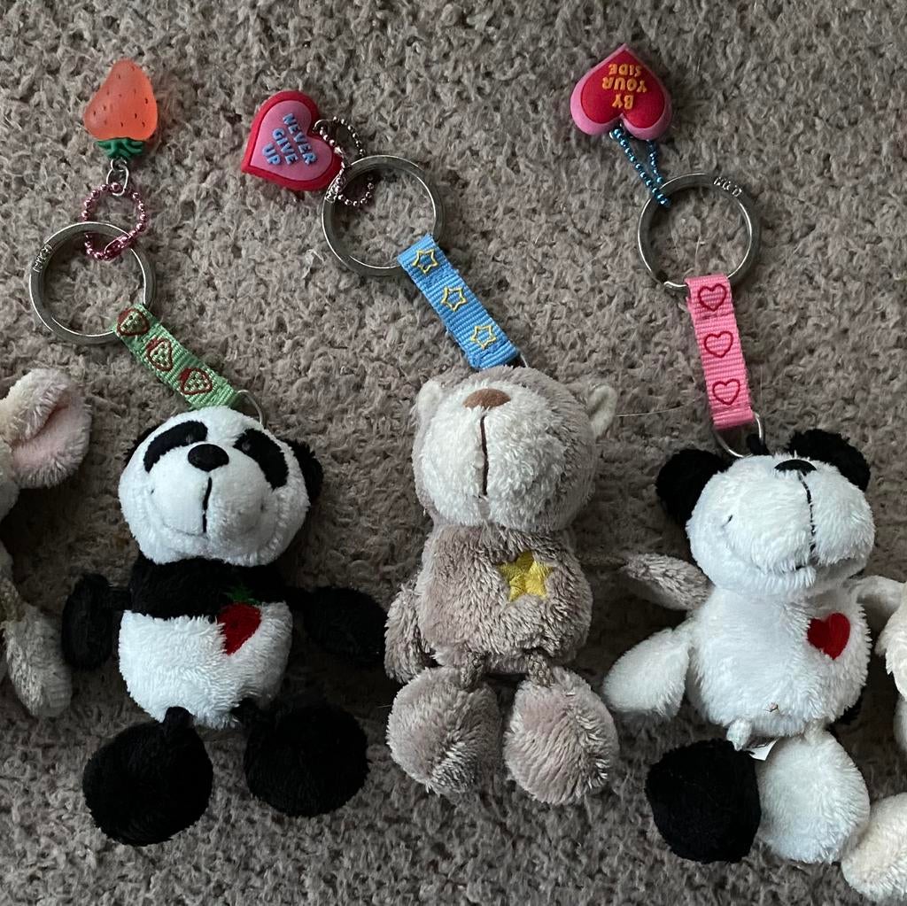 NICI Sleutelhangers (4st), Verzamelen, Sleutelhangers, Ophalen of Verzenden, Gebruikt, Knuffel of Figuurtje