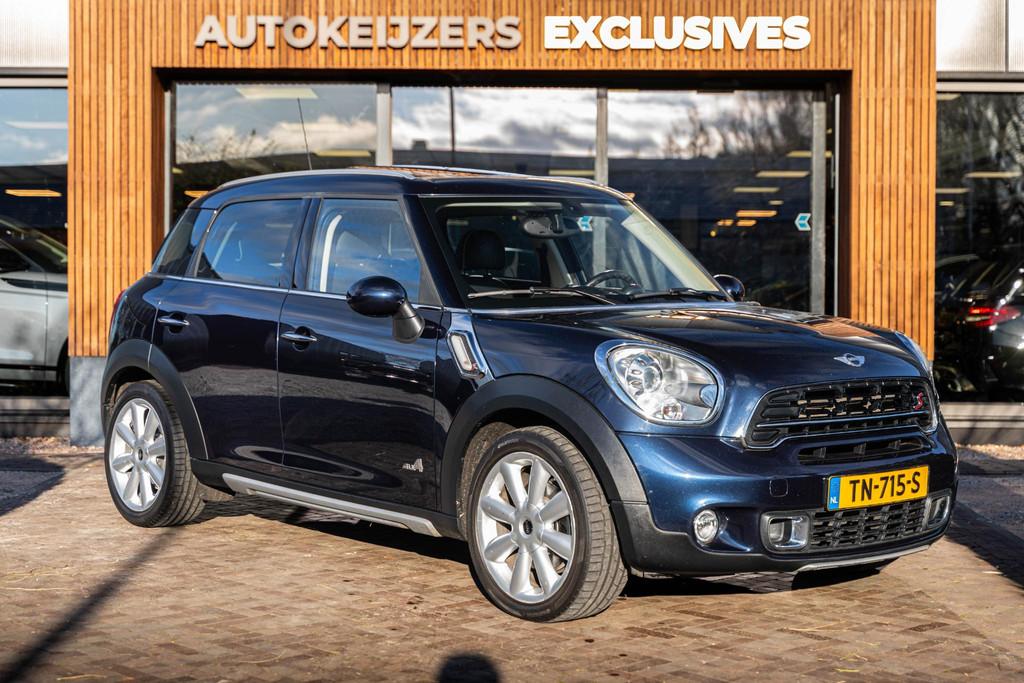 Mini Mini Countryman 1.6 Cooper S ALL4 Chili Panoramadak Lee, 15 km/l, Gebruikt, Blauw, Leder en Stof