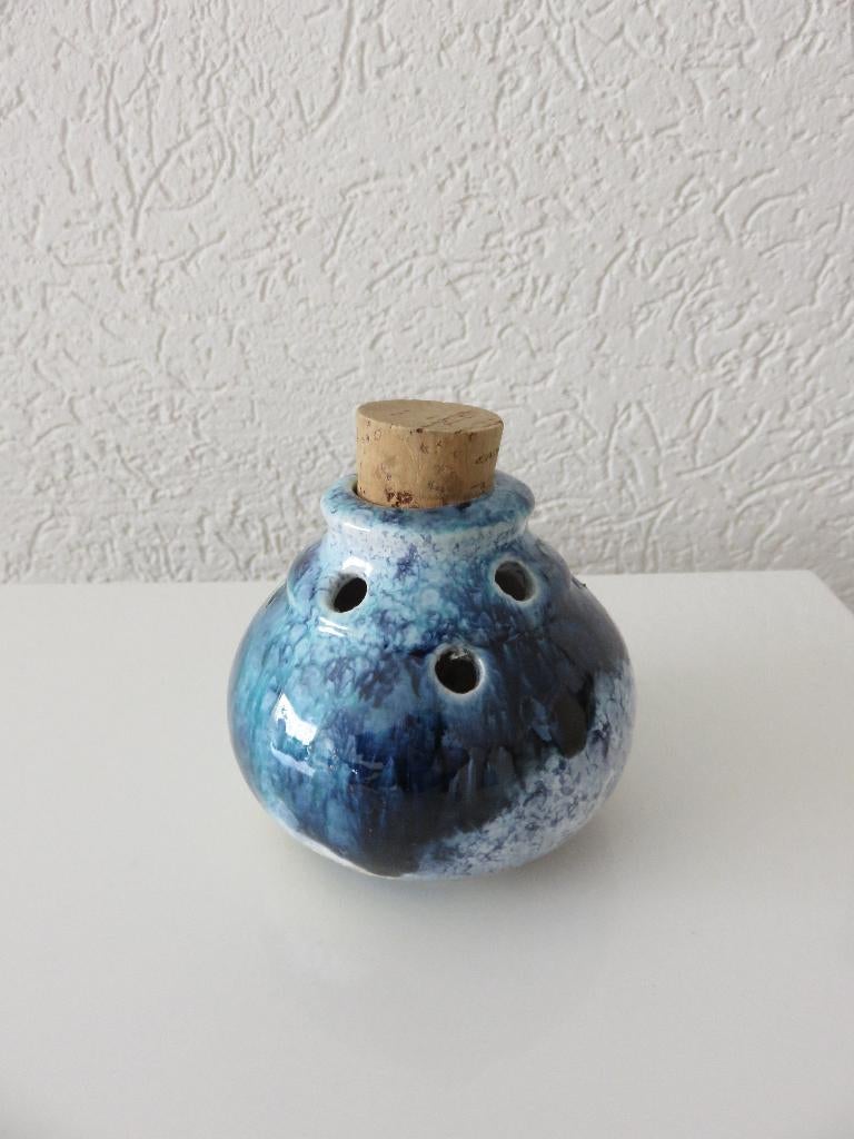 NIEUW GEURHOUDER KERAMIEK 10.5 CM, Ophalen of Verzenden, Nieuw, Blauw, Steen/keramiek