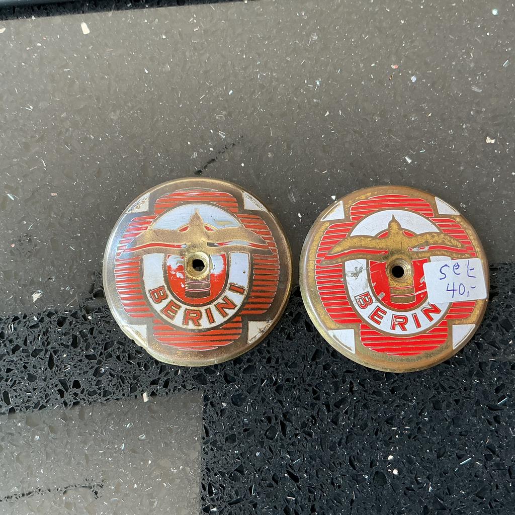 BERINI TANK EMBLEMEN SET  EN SPEEDOMATIC LOGO SET, Ophalen of Verzenden, Nieuw, Tank, Overige merken