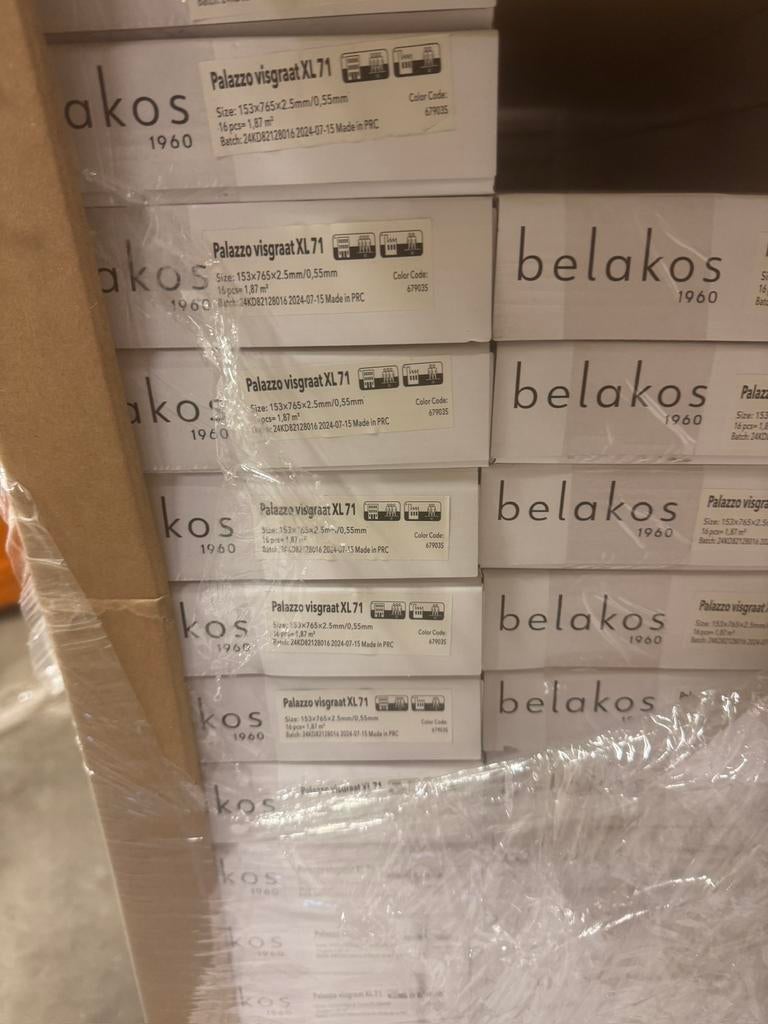 Belakos Palazzo xl 71 dryback visgraat pvc, Kunststof, 50 tot 150 cm, Ophalen of Verzenden, Zo goed als nieuw