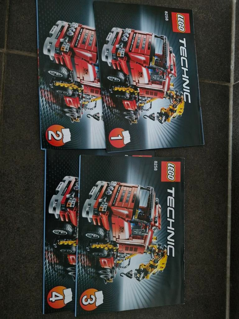 Lego Technic 8258 Kraanwagen met instructieboekjes, Kinderen en Baby's, Ophalen of Verzenden, Gebruikt, Complete set, Lego