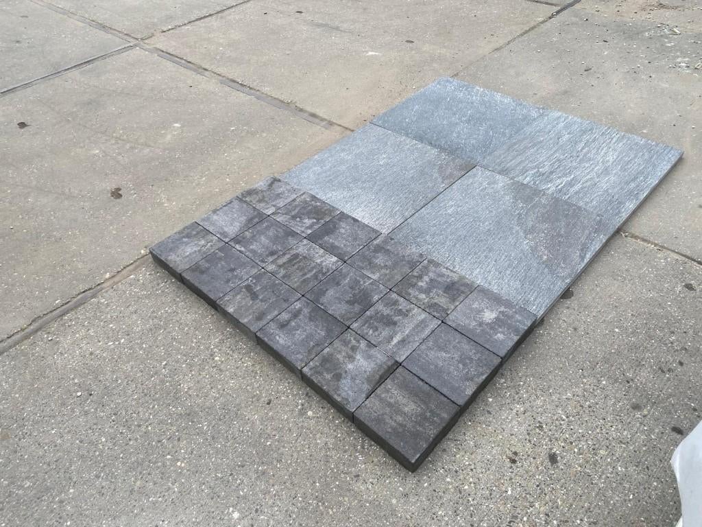 Mega Actie:  - 18,00 p/m2 incl. BTW -Goedkope tegels 20x20x6, Overige materialen, Nieuw, Ophalen of Verzenden, 10 m² of meer