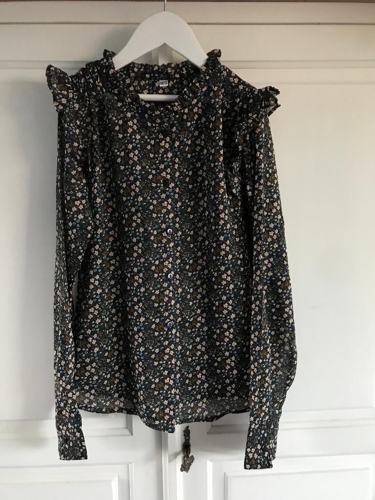 gebloemde blouse 146/152, Ophalen of Verzenden, Zo goed als nieuw, Meisje, Overhemd of Blouse