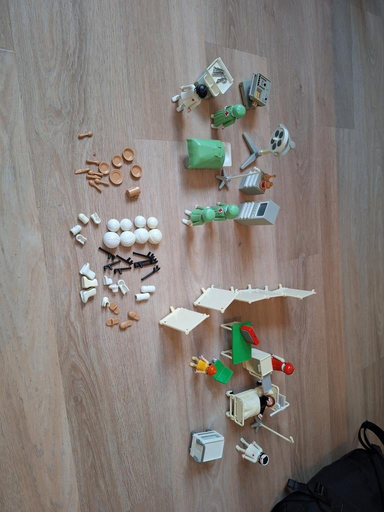 Vintage Playmobil operatiekamer en ziekenhuiskamer, Ophalen of Verzenden, Gebruikt, Complete set