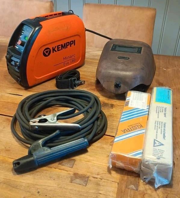 Kemppi minarc evo 180 - complete set lasapparaat, Ophalen of Verzenden, Gebruikt, 150 tot 250 ampère, Inverter