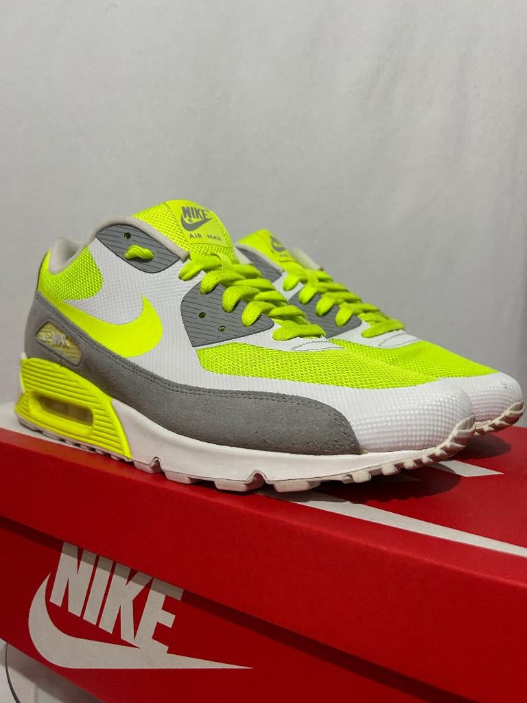 BIJNA NIEUW! Maat 45 - Nike Air Max 90 Premium Volt, Overige kleuren, Verzenden, Nike, Nike