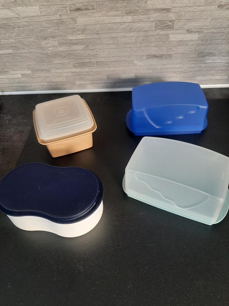 Tupperware botervlootjes verschillende soorten+briebakje PST, Ophalen of Verzenden, Zo goed als nieuw, Overige typen