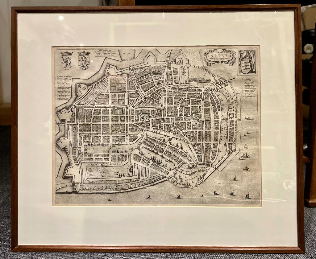 Kaart Enkhuizen 1652 van J. Bleau, Ophalen