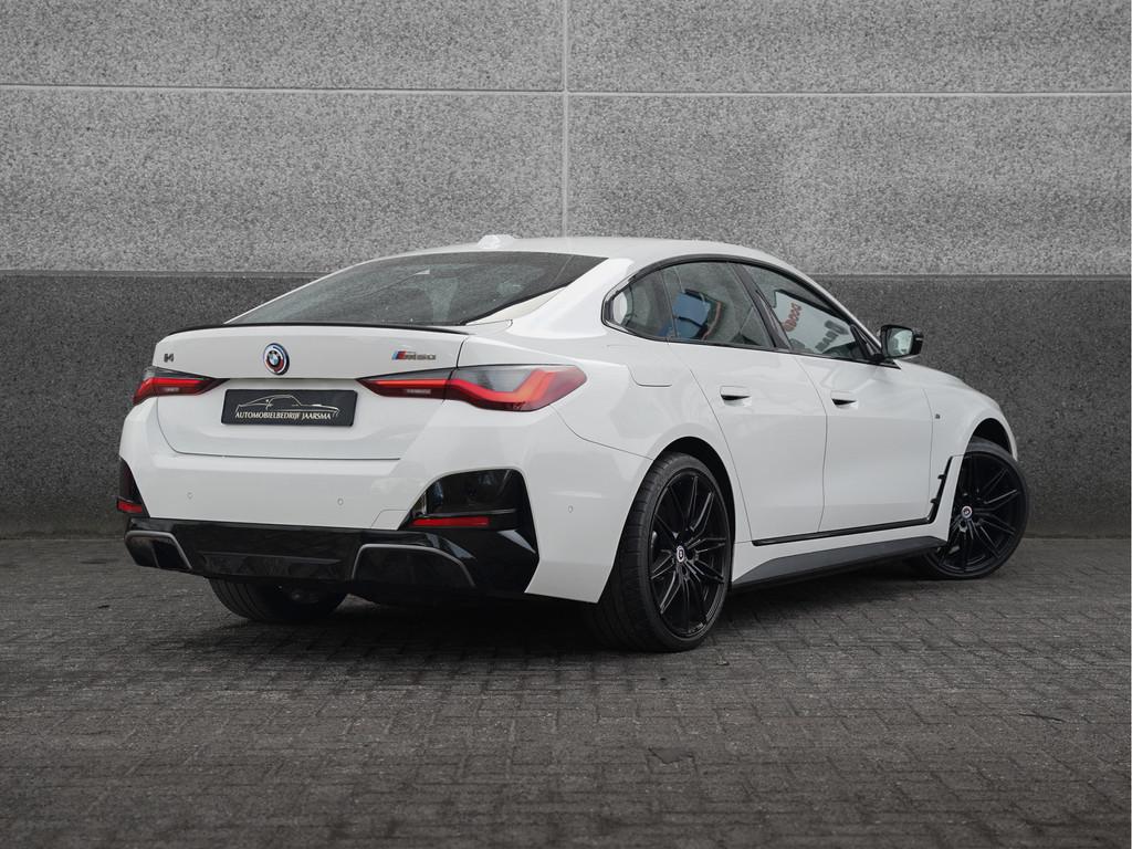 BMW i4 M50 544pk High Executive 84 kWh |SOH 93.5% |Laser Lig, Gebruikt, 110 €/maand, Wit, 2190 kg