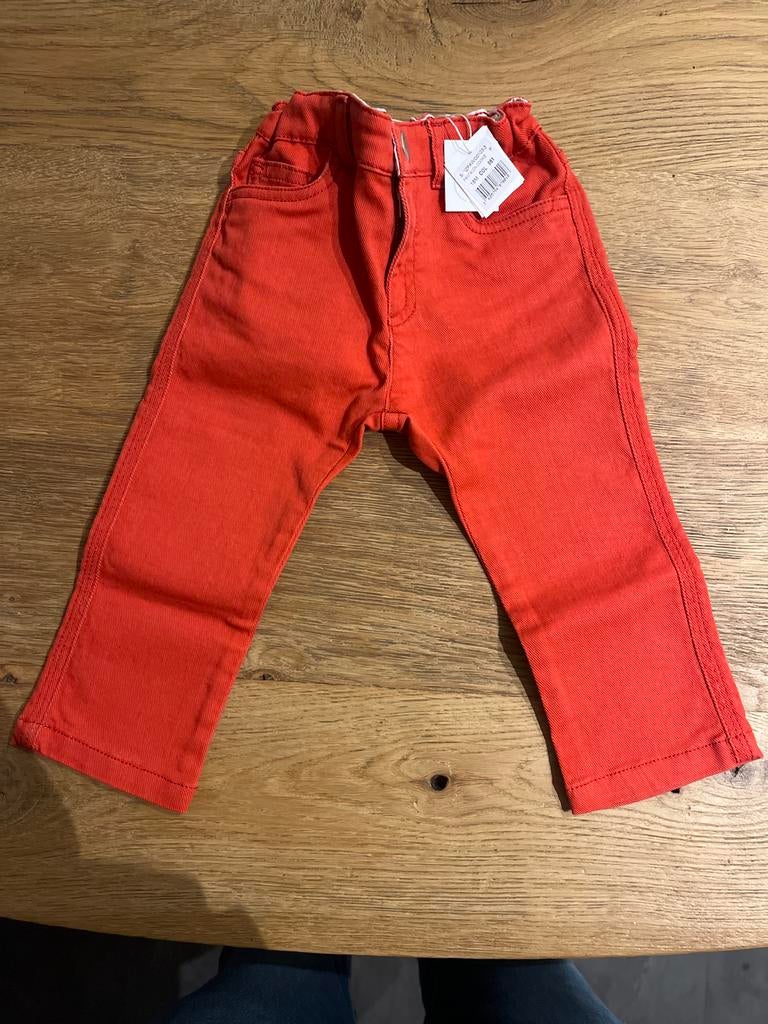 Nieuwe Bonpoint broek rood - Maat 18 maanden, Ophalen of Verzenden, Nieuw, Jongetje of Meisje
